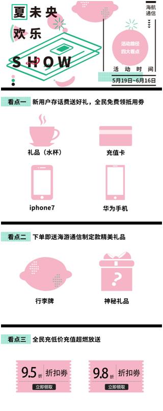 海航通信“夏日歡樂SHOW” “薅羊毛”攻略助力電信日