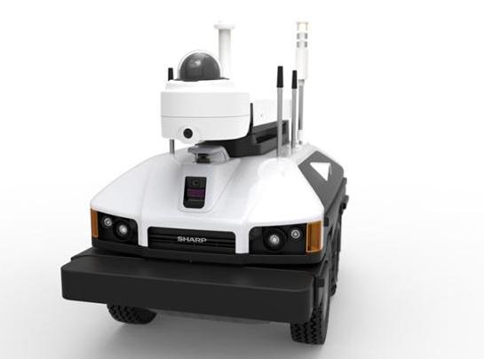 夏普在美發(fā)售車型機器人 24小時提供360度監(jiān)控