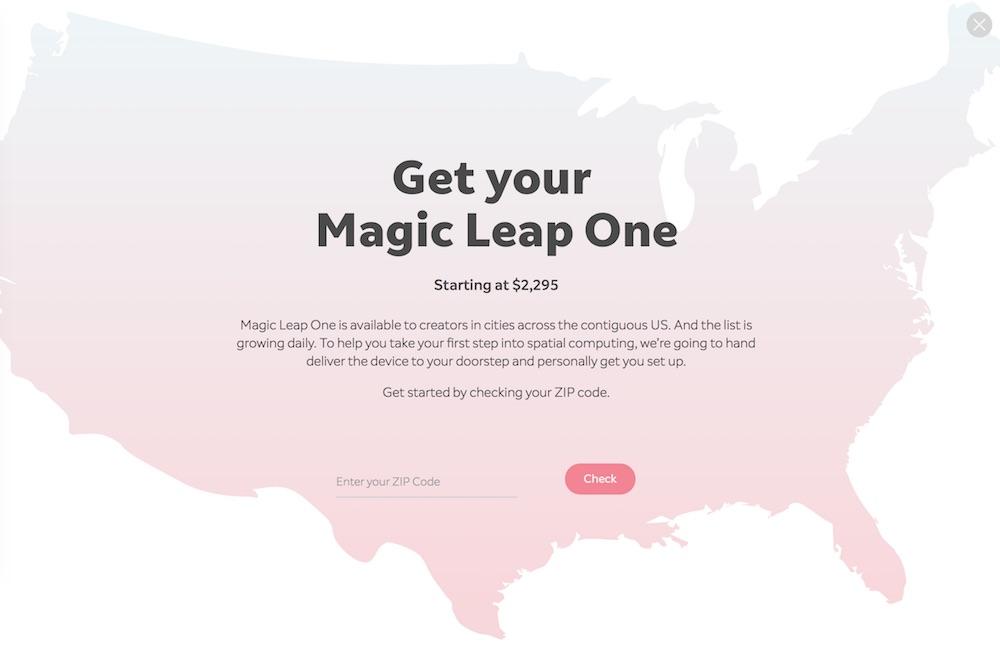 Magic Leap One 混合現(xiàn)實(shí)頭顯售價(jià)2295美元，即日發(fā)售