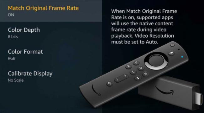 亞馬遜Fire TV 4K電視棒可支持幀速率匹配