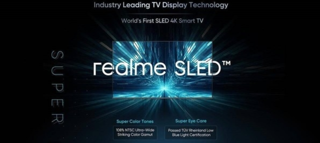 realme發(fā)布全球首款SLED智能電視